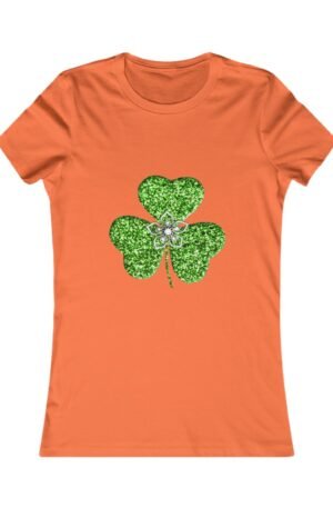 Women's Tee Triple Shamrock Luck St Patrick's Day Design