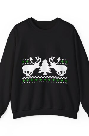 Reindeer Christmas Design Crewneck Sweatshirt