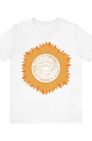 Fall Sayings Collage Short Sleeve Tee