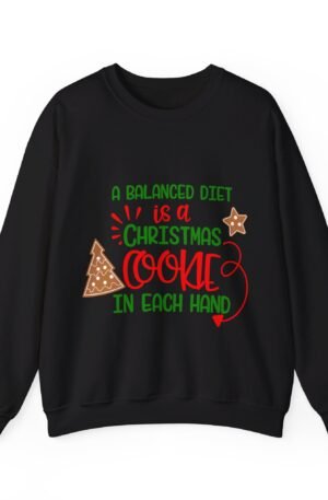 A Christmas Cookie in Each Hand Sweatshirt