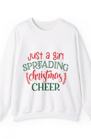 Girl Spreading Christmas Cheer Sweatshirt