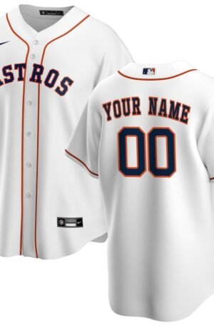 Houston Astros Nike Home Replica Custom Jersey - White