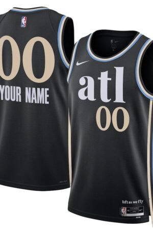 Atlanta Hawks Nike Unisex 2023/24 Custom Swingman Jersey - Black - City Edition