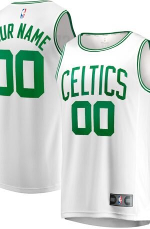 Boston Celtics Fanatics Fast Break Replica Custom Jersey - Association Edition - White