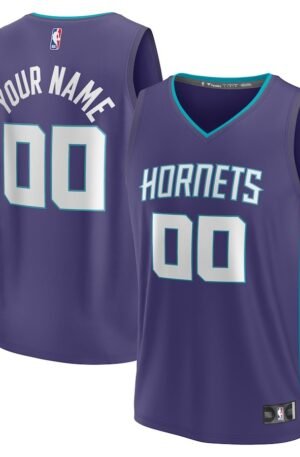 Charlotte Hornets Fanatics Fast Break Custom Jersey - Purple - Statement Edition