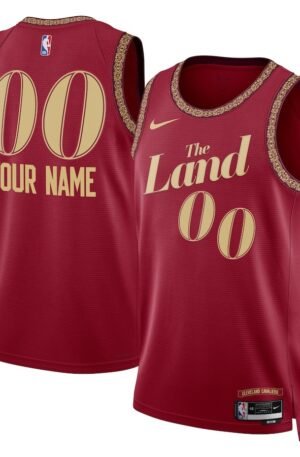 Cleveland Cavaliers Nike Unisex 2023/24 Custom Swingman Jersey - Wine - City Edition