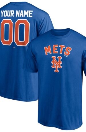 New York Mets Personalized Team Winning Streak Name & Number T-Shirt - Royal