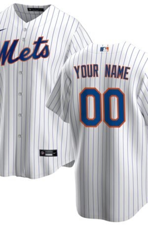 New York Mets Nike Home Replica Custom Jersey - White
