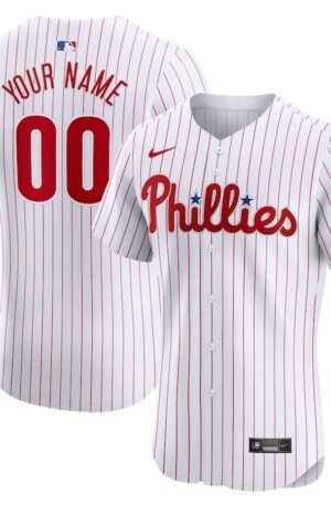 Philadelphia Phillies Nike Home Elite Custom Jersey - White