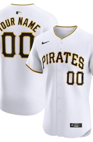Pittsburgh Pirates Nike Home Elite Custom Jersey - White