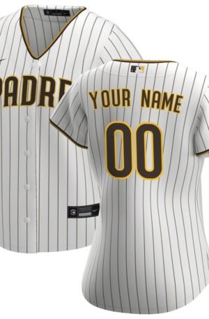 San Diego Padres Nike Women's Home Replica Custom Jersey - White