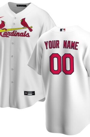 St. Louis Cardinals Nike Home Replica Custom Jersey - White