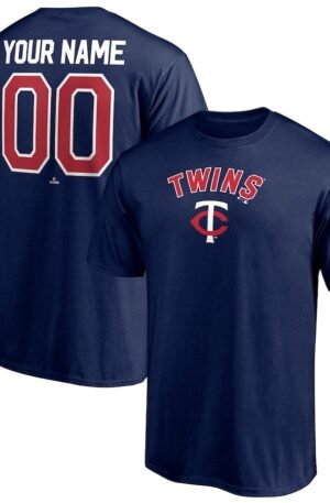 Minnesota Twins Personalized Team Winning Streak Name & Number T-Shirt - Navy