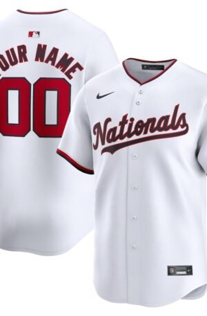 Washington Nationals Nike Youth Home Limited Custom Jersey - White