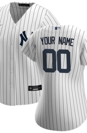 New York Yankees Nike Women's Home Replica Custom Jersey - White