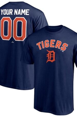 Detroit Tigers Personalized Team Winning Streak Name & Number T-Shirt - Navy