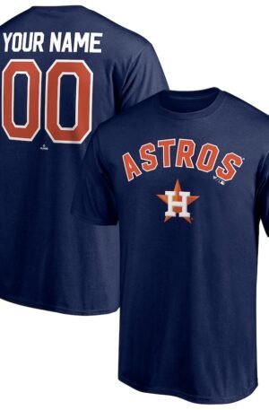 Houston Astros Personalized Team Winning Streak Name & Number T-Shirt - Navy