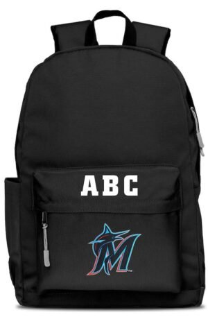Miami Marlins MOJO Personalized Campus Laptop Backpack - Black