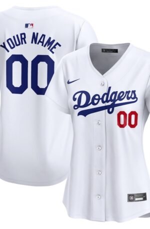 Los Angeles Dodgers Nike Women's Home Limited Custom Jersey - White