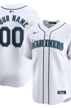 Seattle Mariners Nike Youth Home Limited Custom Jersey - White