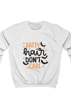 Batty Hair Don't Care Kids Sweatshirt