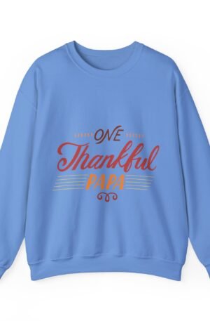 Thankful Papa Crewneck Sweatshirt - Thanksgiving Father's Day Design
