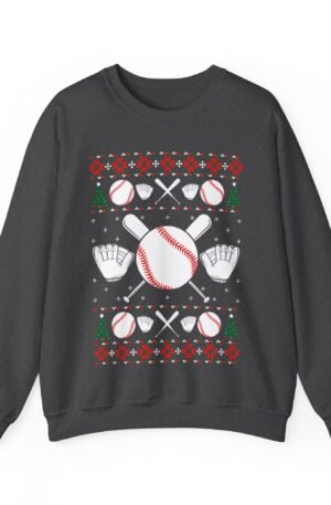 Baseball Ugly Sweater Christmas Sweatshirt