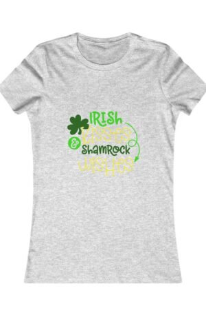 Women's Tee - Irish Kisses Shamrock Wishes St Patrick's Day Design