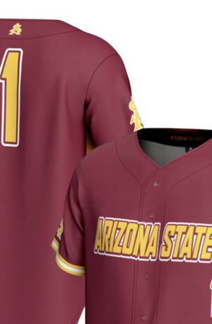 #1 Arizona State Sun Devils GameDay Greats Lightweight Baseball Jersey - Maroon
