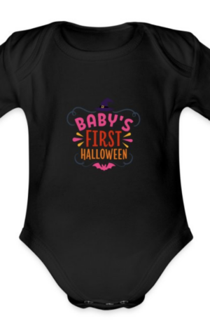 Baby's First Halloween Organic Short Sleeve Baby Bodysuit