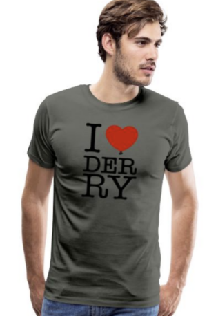 I Love Derry Men's Premium T-Shirt