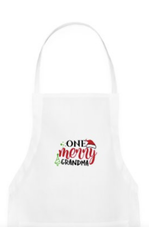 One Merry Grandma Adjustable Apron