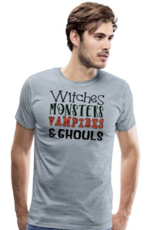 Witches, Monsters, Vampires & Ghouls Men's Premium T-Shirt