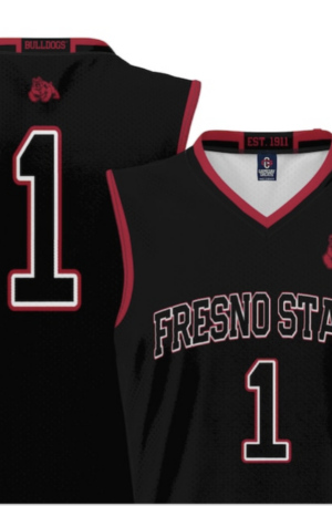 #1 Fresno State Bulldogs GameDay Greats Lightweight Basketball Jersey - Black