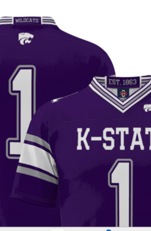 #1 Kansas State Wildcats GameDay Greats Football Jersey - Purple