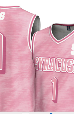 #1 Syracuse Orange GameDay Greats Unisex Lightweight Basketball Fashion Jersey - Pink