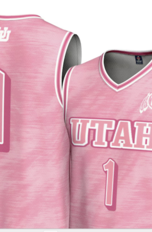 #1 Utah Utes GameDay Greats Unisex Lightweight Basketball Fashion Jersey - Pink