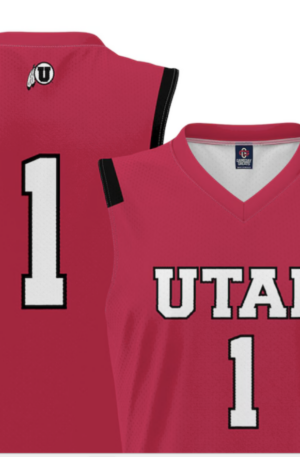 #1 Utah Utes GameDay Greats Unisex Lightweight Basketball Jersey - Red
