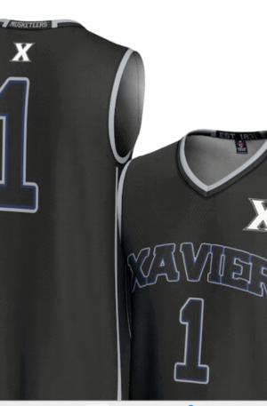#1 Xavier Musketeers GameDay Greats Unisex Lightweight Basketball Jersey - Black