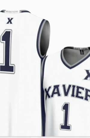 #1 Xavier Musketeers GameDay Greats Unisex Lightweight Basketball Jersey - White