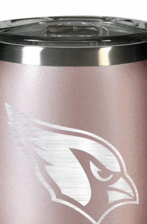 Arizona Cardinals 12oz. Personalized Rose Gold Wine Tumbler