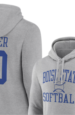 Boise State Broncos Softball Pick-A-Player NIL Gameday Tradition Pullover Hoodie – Gray