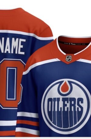 Edmonton Oilers Fanatics Home Breakaway Custom Jersey - Royal