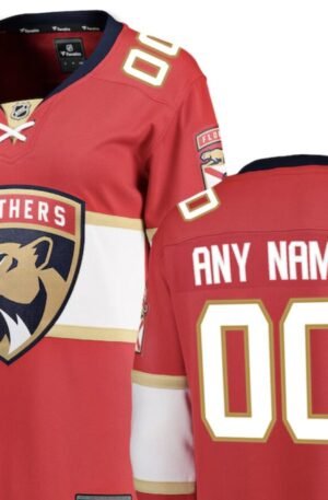 Florida Panthers Fanatics Women's Home Breakaway Custom Jersey - Red
