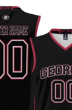 Georgia Bulldogs GameDay Greats NIL Pick-A-Player Lightweight Men's Basketball Blackout Jersey - Black