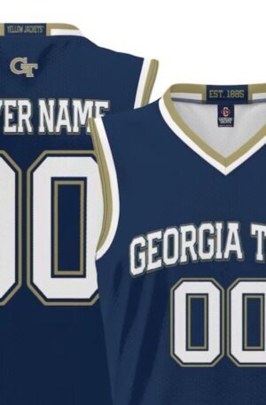 Georgia Tech Yellow Jackets GameDay Greats Unisex Lightweight NIL Pick-A-Player Women's Basketball Jersey - Navy
