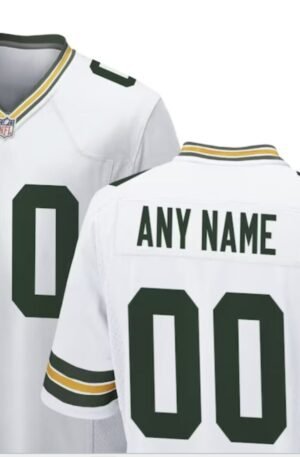 Look like a pro on and off the field with the Green Bay Packers Nike Custom Game Jersey. Whether you're cheering from the stands or playing a pick-up game, this custom NFL apparel will have you feeling like a true Green Bay legend. Get ready to turn heads with this one-of-a-kind jersey.