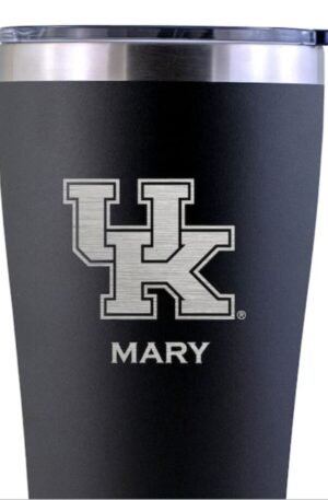 Kentucky Wildcats Personalized 30oz. Laser Etched Black Tumbler