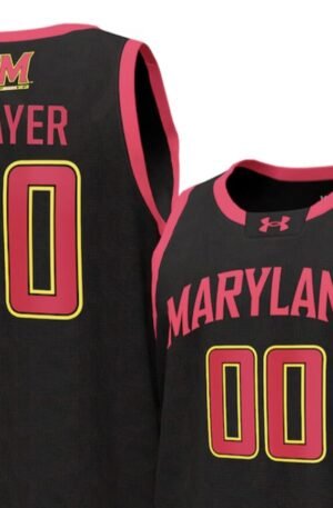 Maryland Terrapins Under Armour Unisex NIL Pick-A-Player Women's Basketball Replica Jersey - Black