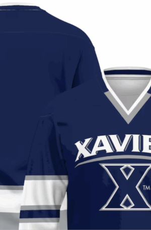 Xavier Musketeers GameDay Greats Hockey Jersey - Navy